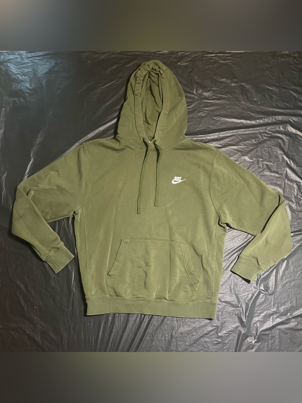 Nike Men’s Olive Green Crewneck Hoodie